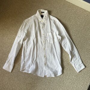 J Crew Slim Linen Shirt Small